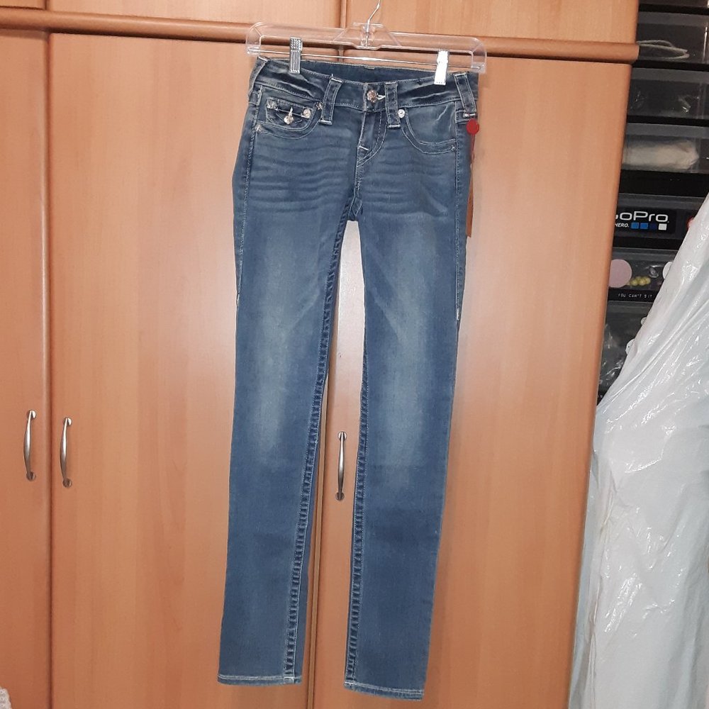 Women's True Religion Skinny Low Rise Jeans Sz W24